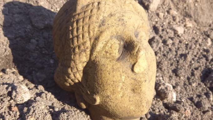 Third Roman head unearthed at cricket club dig